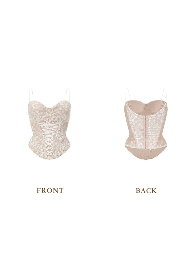 "White Moon, Weaving Dreams"Corset Main Image