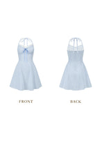 Blue Gingham Sweetheart Dress