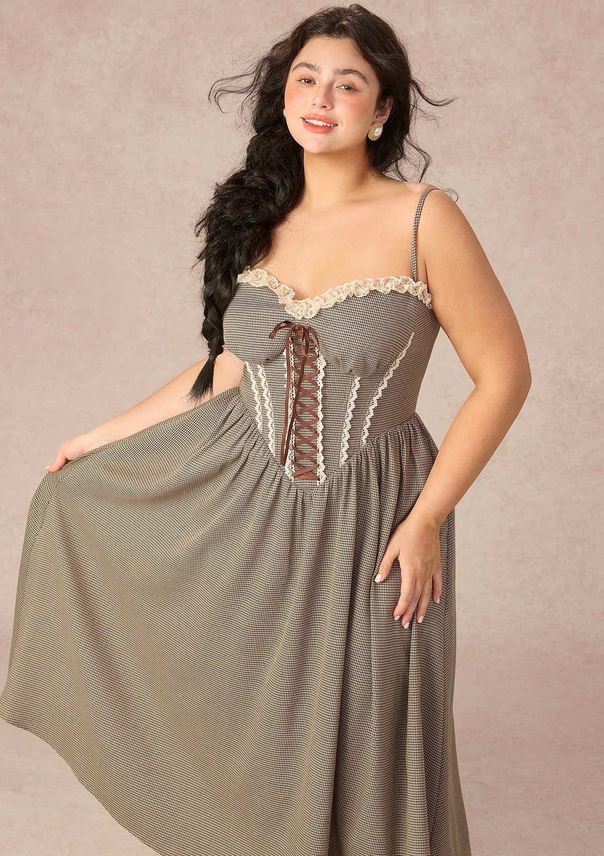 Curve&Plus Bear Date Dress（Long)