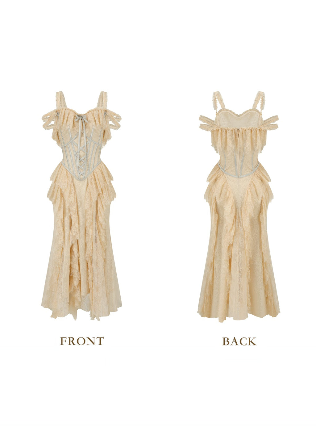 Golden Veil Valkyrie Corset Dress