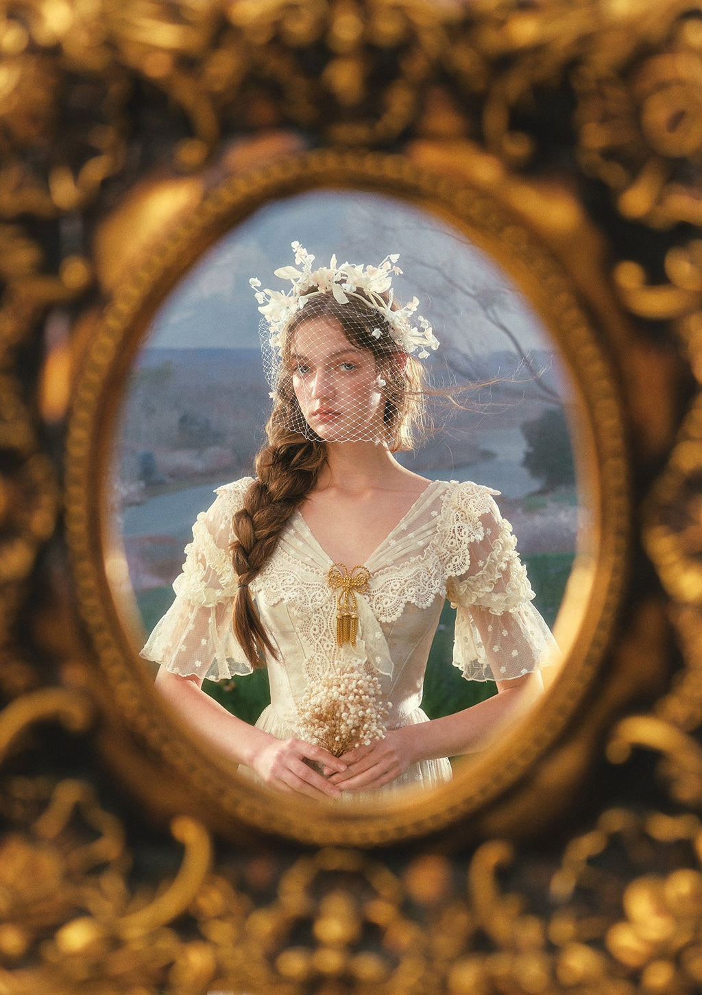 Gilded Invitation Dress（Beige）