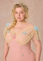 Curve&Plus Wind Perched Rose Quartz Dress