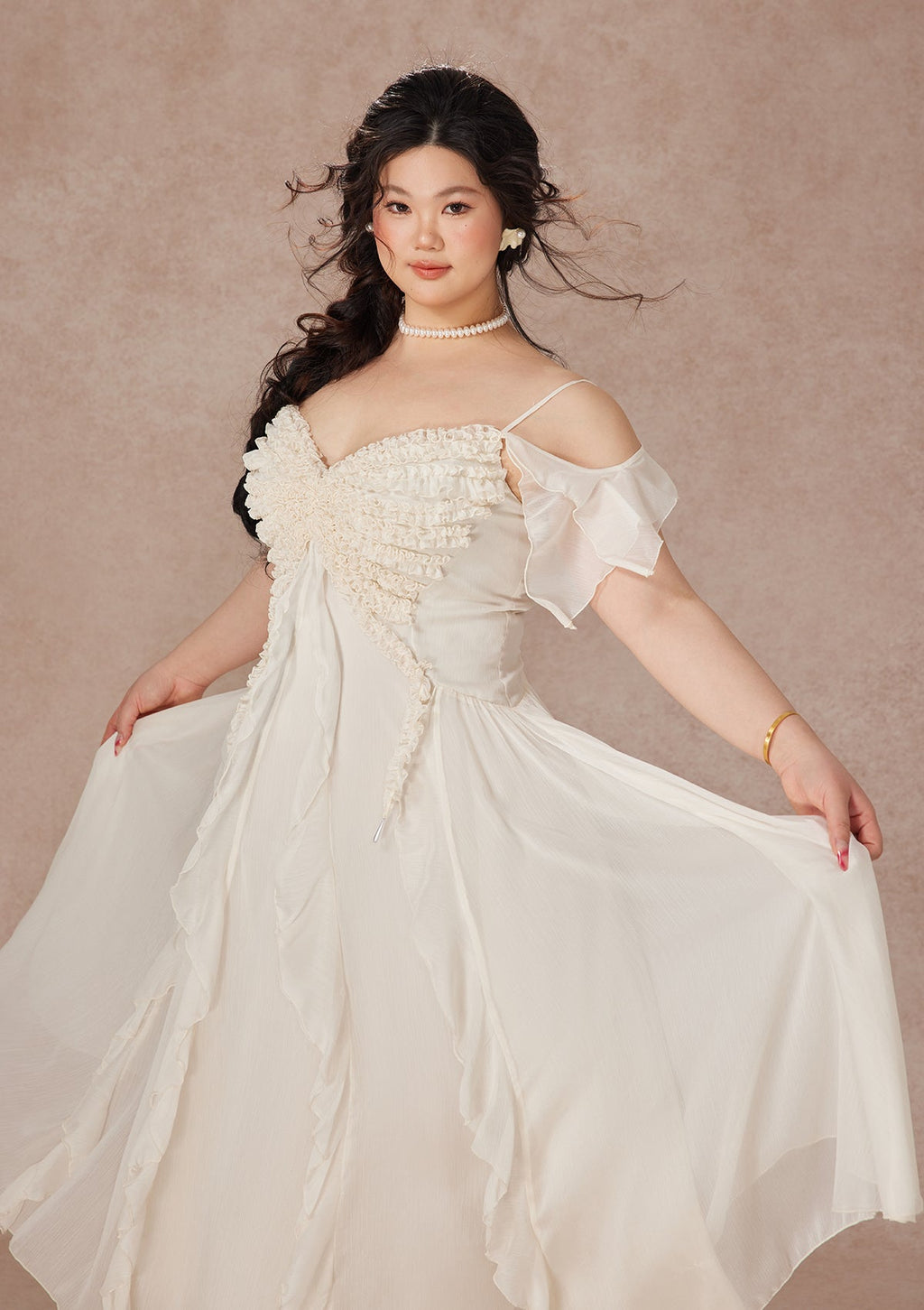 Curve&Plus West Cold Butterfly Dress