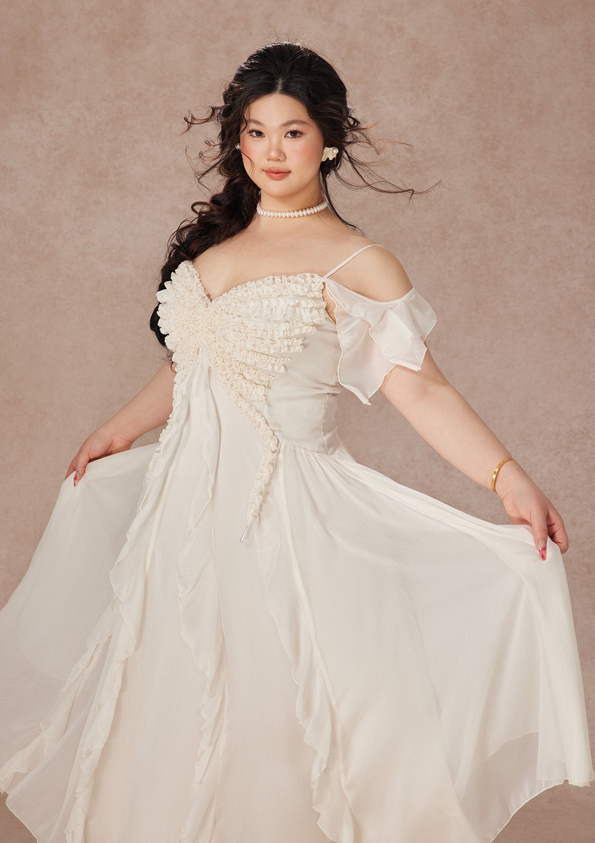 Curve&Plus West Cold Butterfly Dress