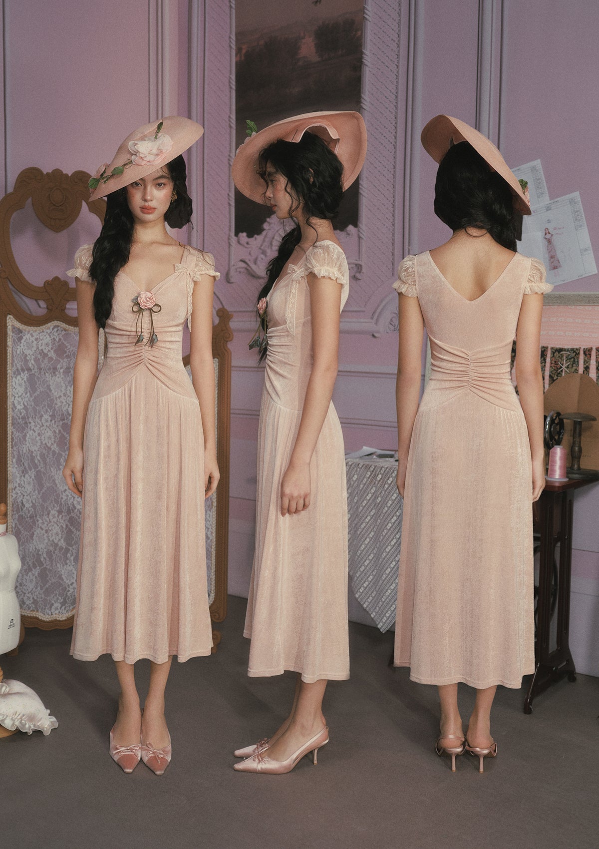 Rose Socialite Dress