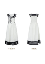 Sailor Love Letter Dress (Navy)