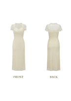 Cream Letter Dress