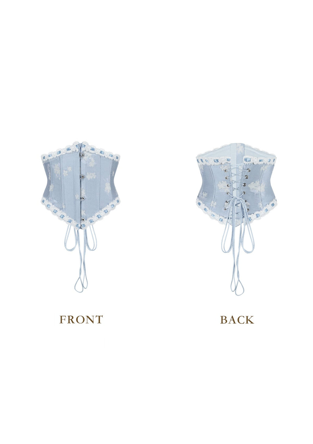 Ice Jade Flower Corset (underbust)
