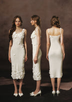 Cream Chanson Dress