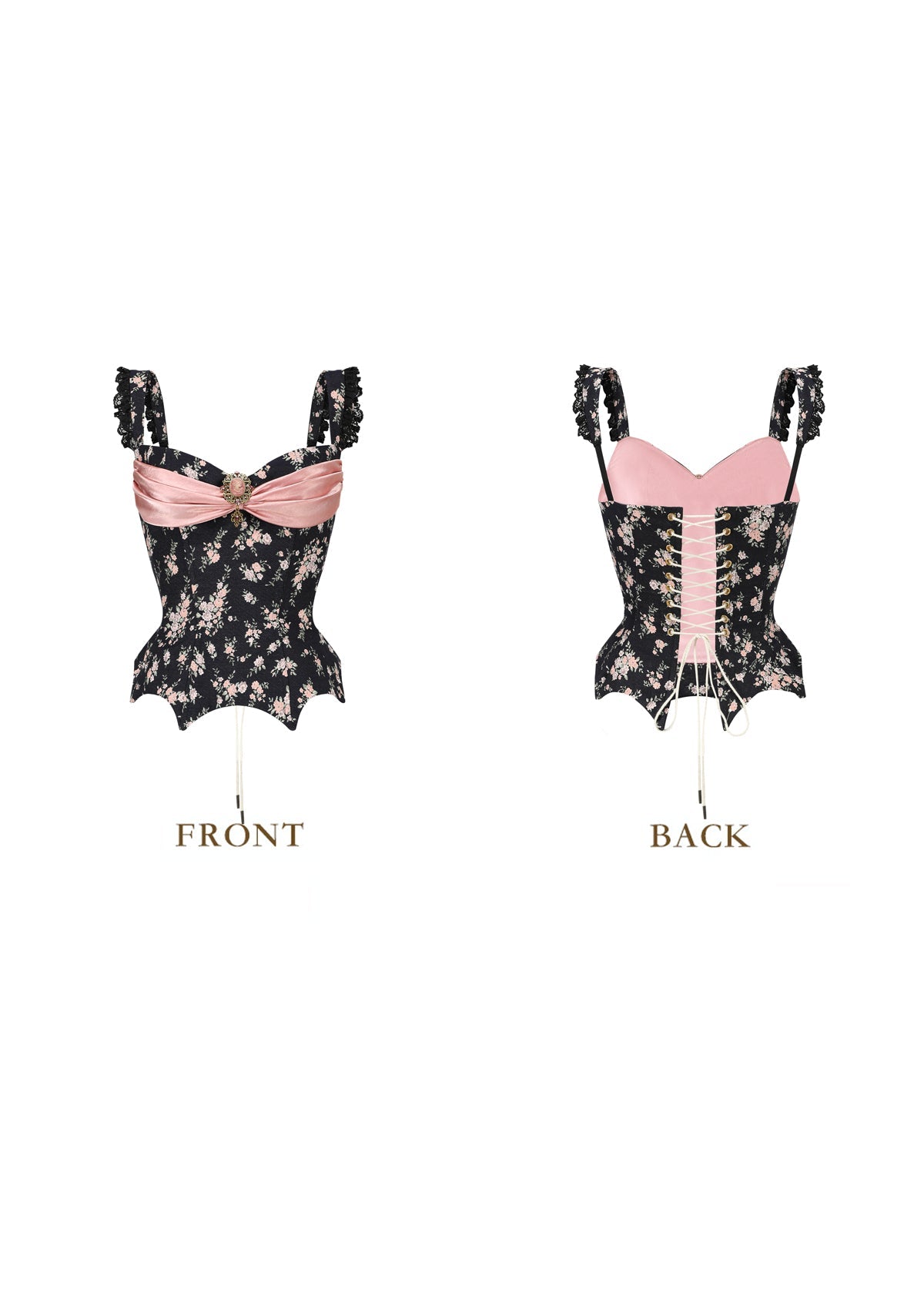 Night Feast Pink Crystal Corset