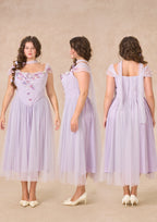 Curve&Plus Ode to Purple Iris Dress