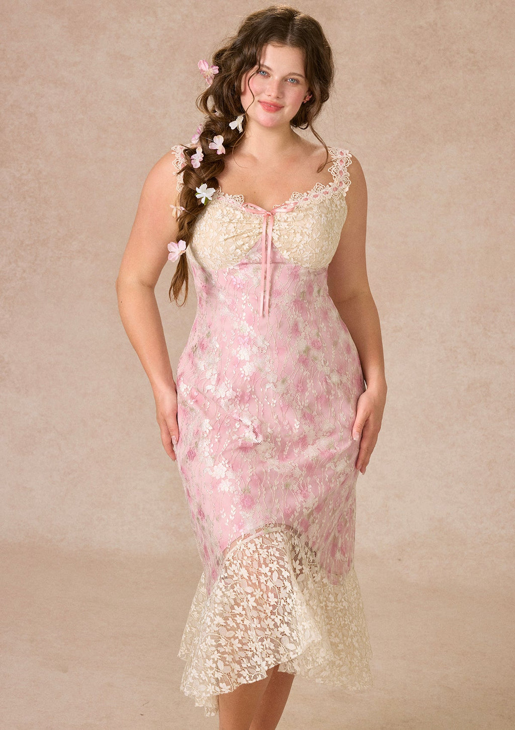 Curve&Plus Floral Vine Fairy Shoes Dress