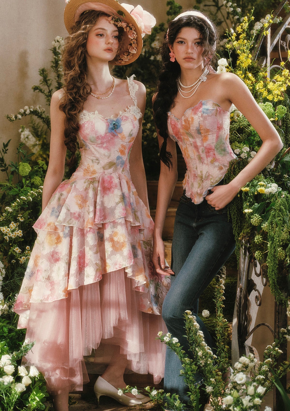 Blazing Sunset Cloud Corset