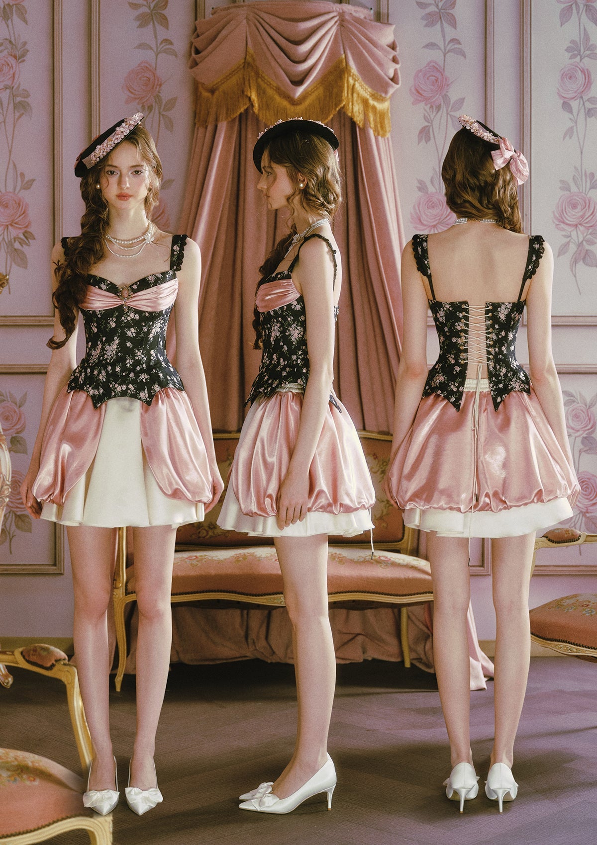 Night Feast Pink Crystal Skirt