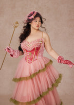 Curve&Plus Grape Grinda Corset Dress (Long)