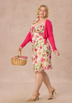 Curve&Plus Corn Poppy Cardigan