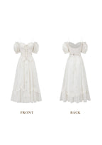 "I Flipped" White Cottagecore Dress