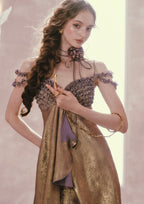 Purple Gold Aria Dress