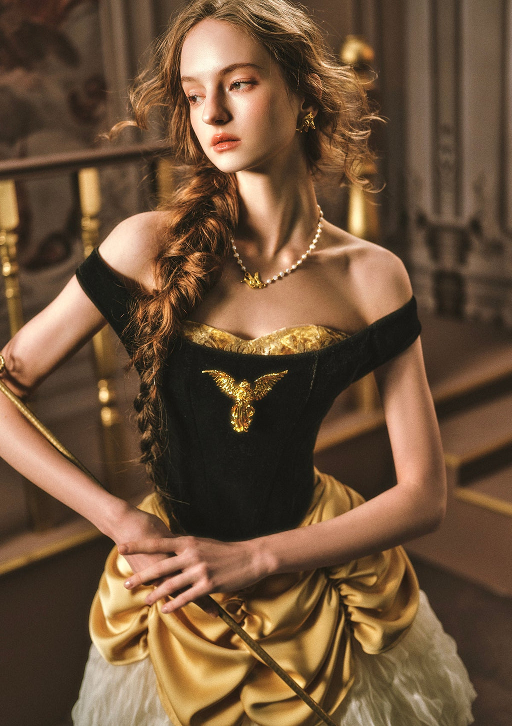 Golden Eagle Goddess Corset