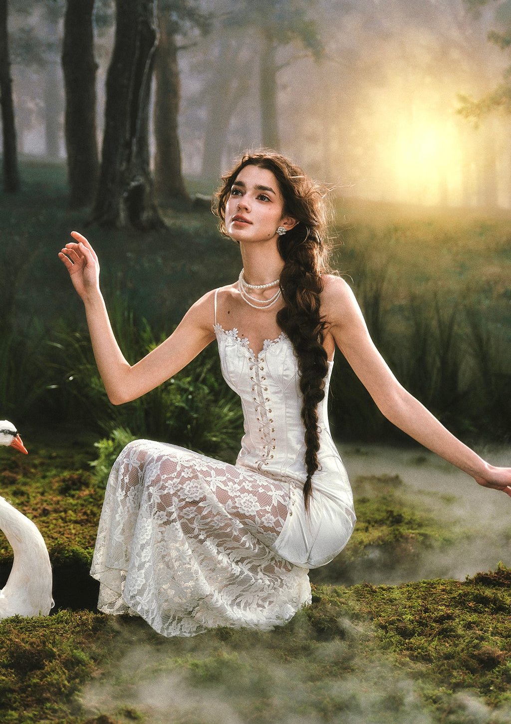 Woodland Swan Dress