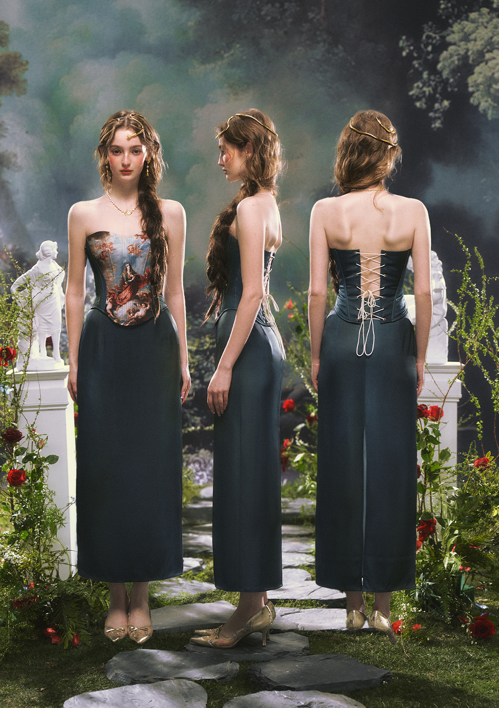 Firenze Green Corset