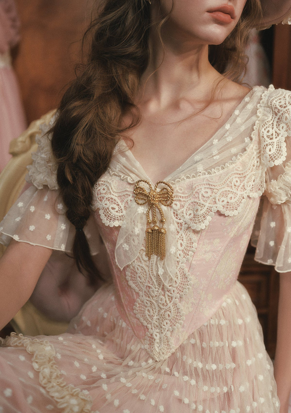 Gilded Invitation Dress（Pink）