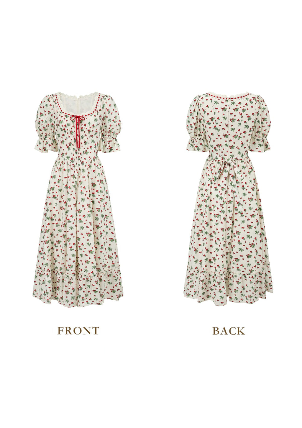Wild Strawberry Paradise  Dress