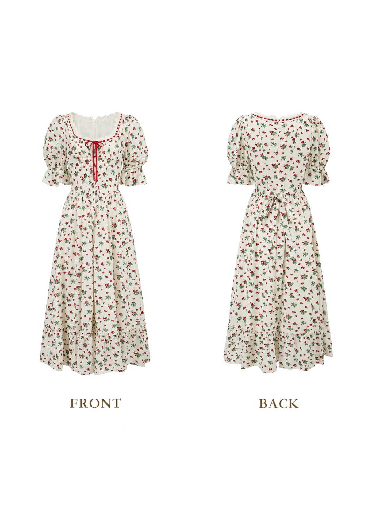Wild Strawberry Paradise  Dress