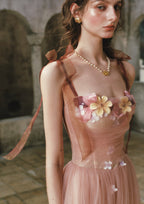 Fluttering Ribbon Dance Corset Dress