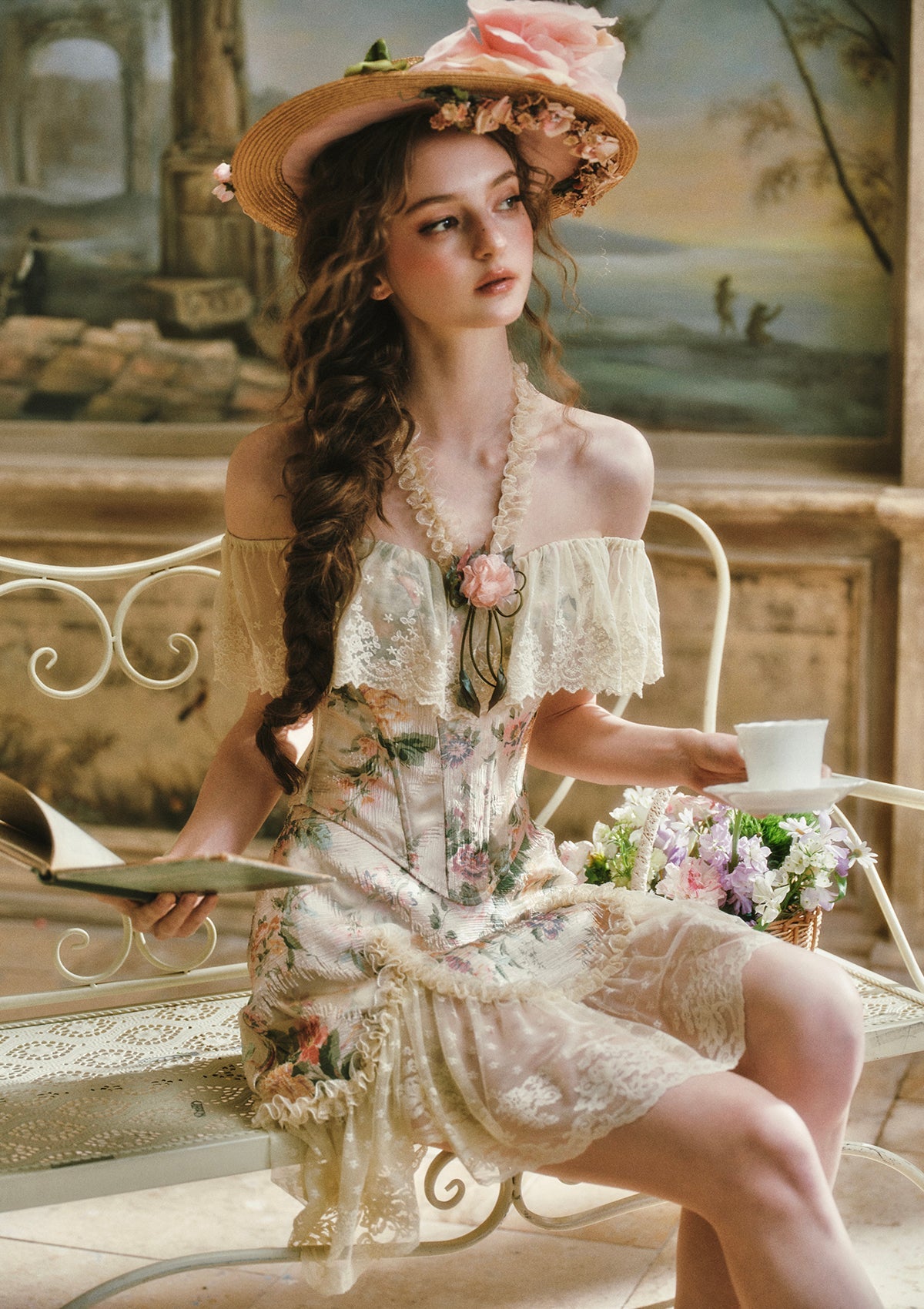 Versailles Rose Skirt