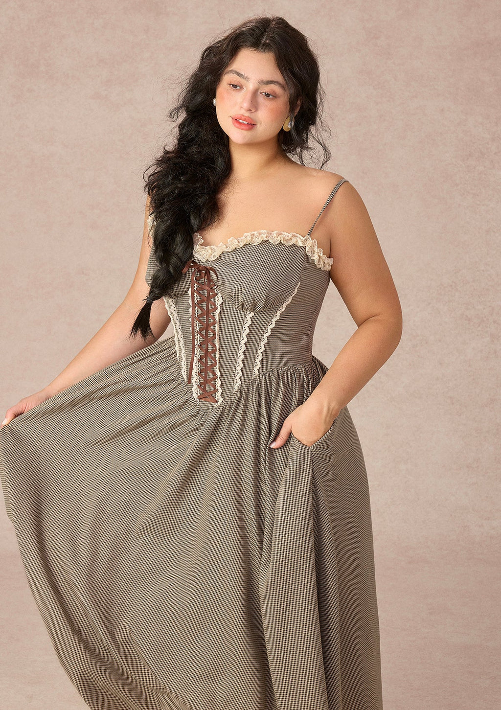 Curve&Plus Bear Date Dress（Long)