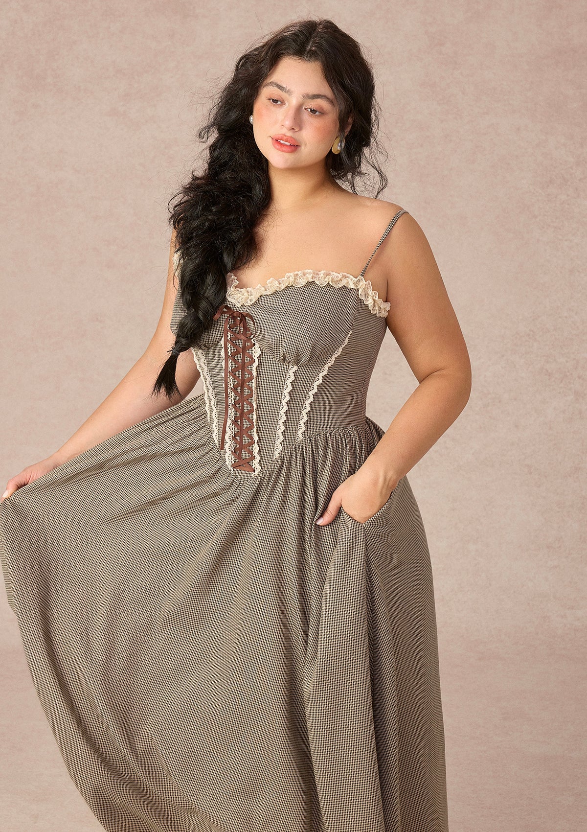 Curve&Plus Bear Date Dress（Long)