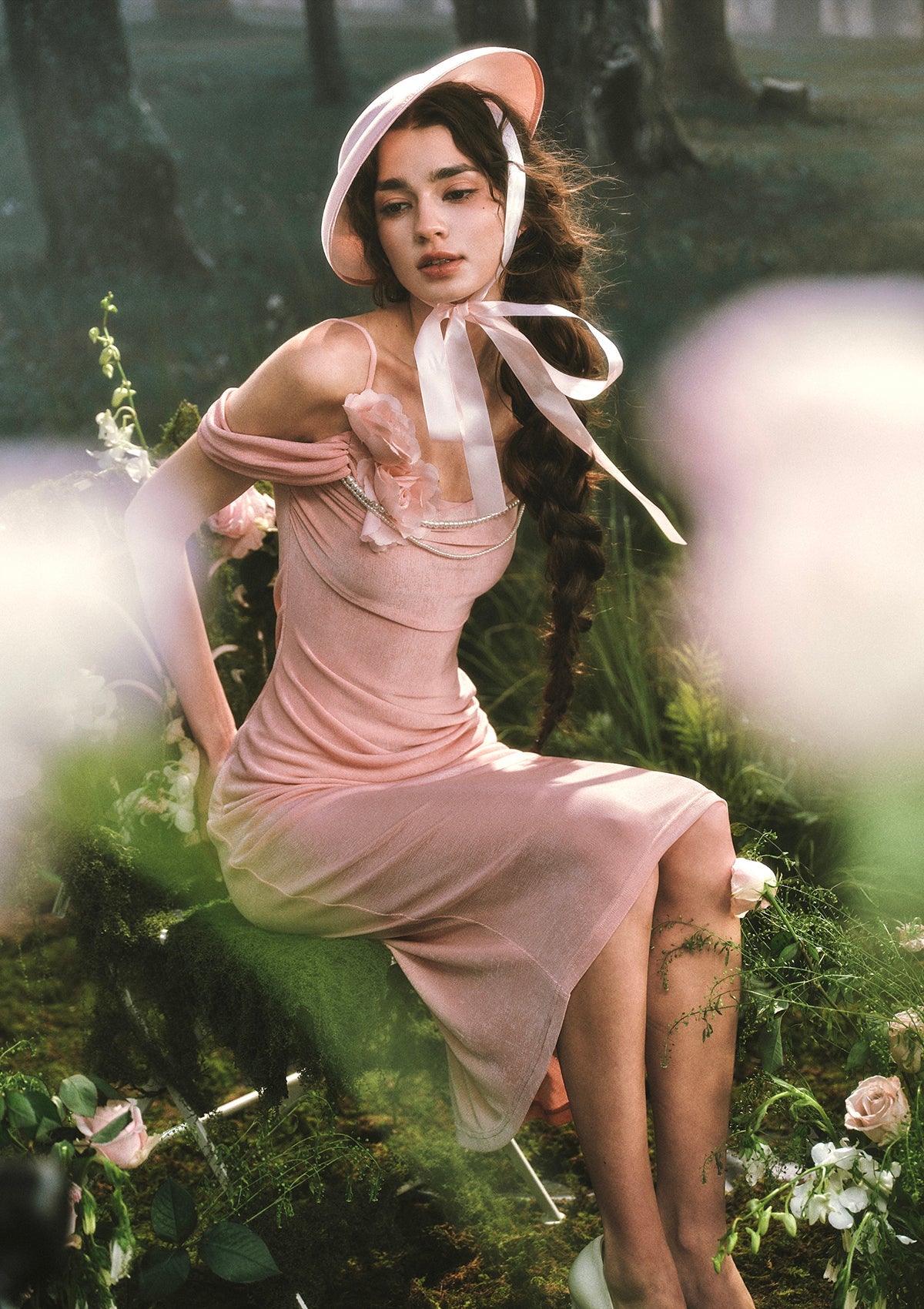Time's Floral Message Dress