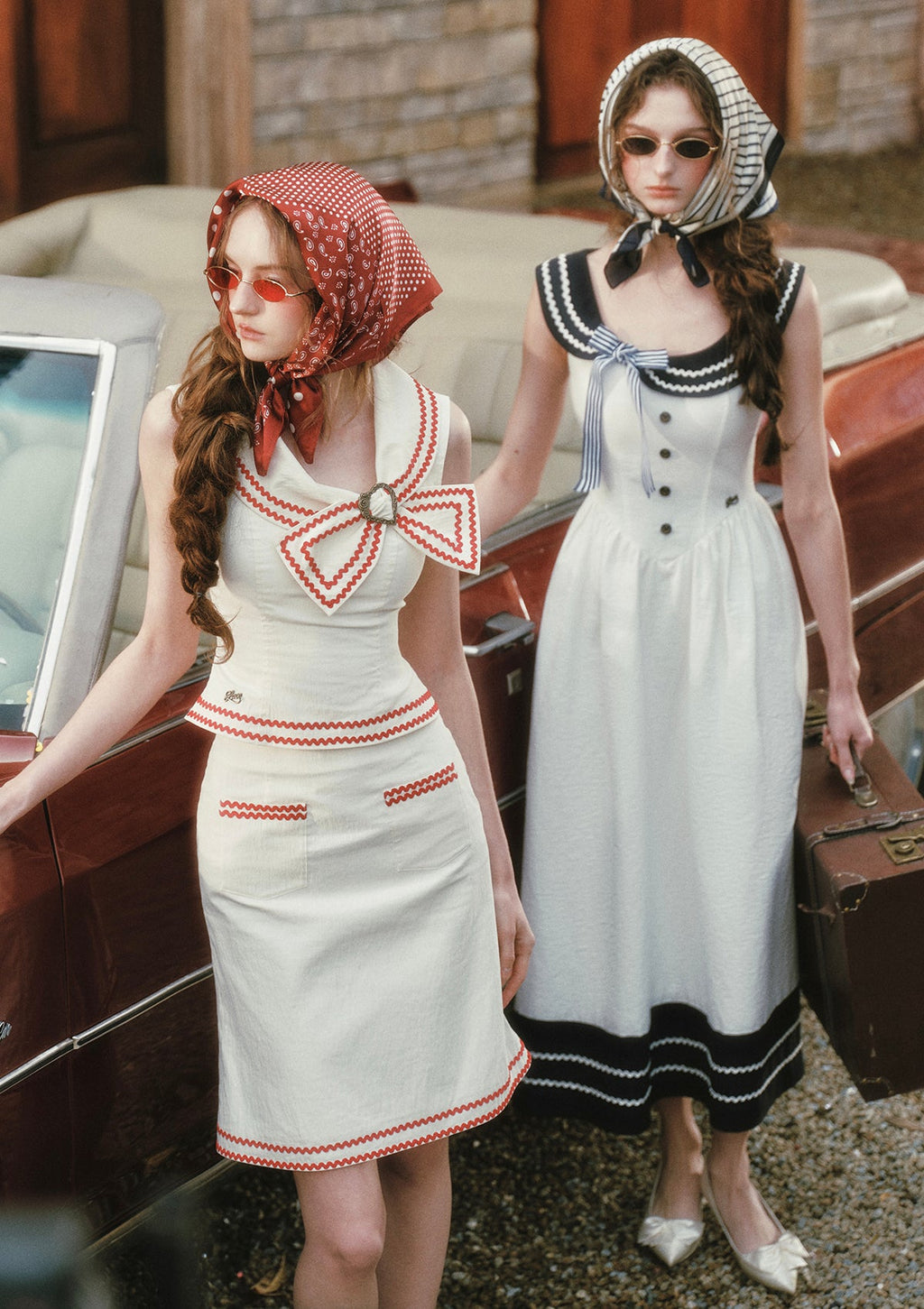Sailor Love Letter Dress (Navy)