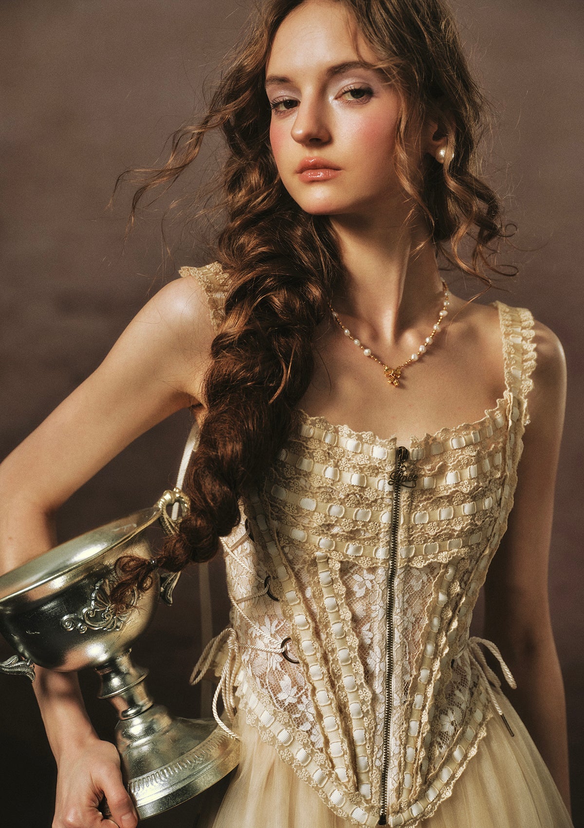 Holy Golden Chalice Corset