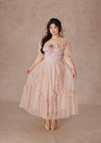 Curve&Plus Violet Mandarin Duck Princess Dress