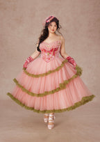 Curve&Plus Grape Grinda Corset Dress (Long)