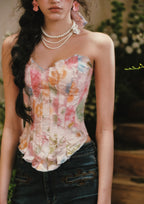 Blazing Sunset Cloud Corset