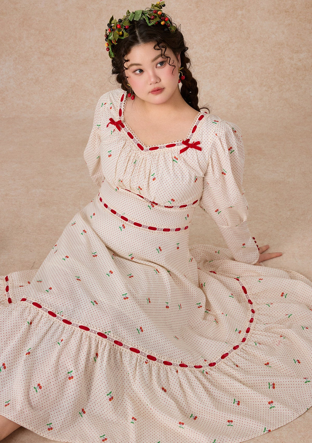 Curve & Plus Cherry Bite Dress