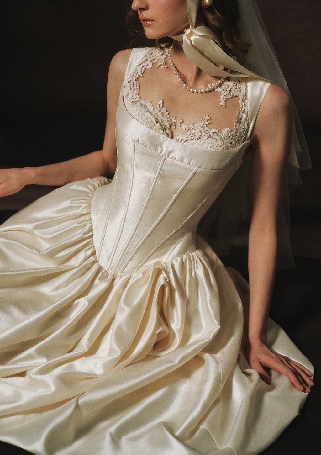White Coronation Corset Dress