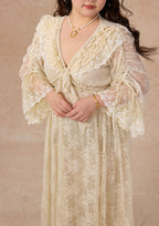 Curve&Plus White Horse Princess Dress