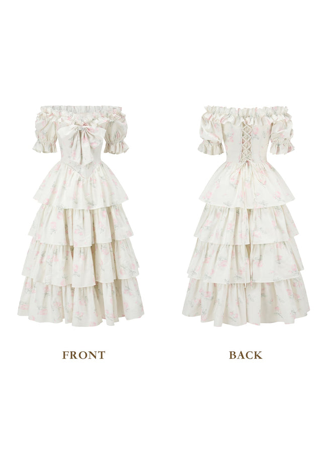 Bloom in Coral Island Corset Dress Main Image
