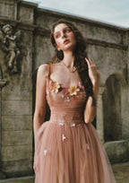 Fluttering Ribbon Dance Corset Dress