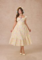 Curve&Plus Honey Tea Garden Dress
