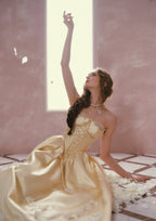 Belle's Gilded Corset Dress