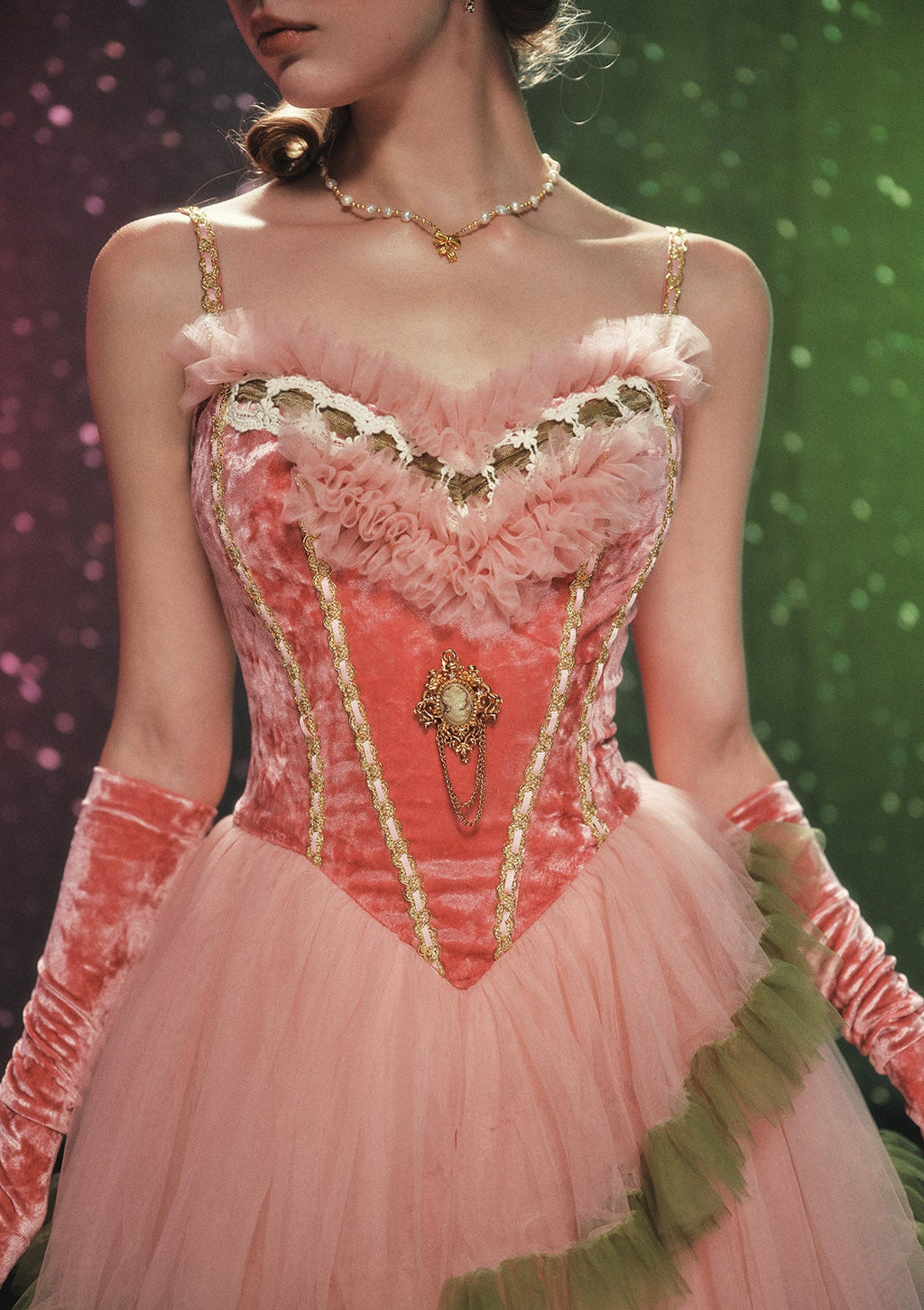 Grape Grinda Corset Dress (Long)