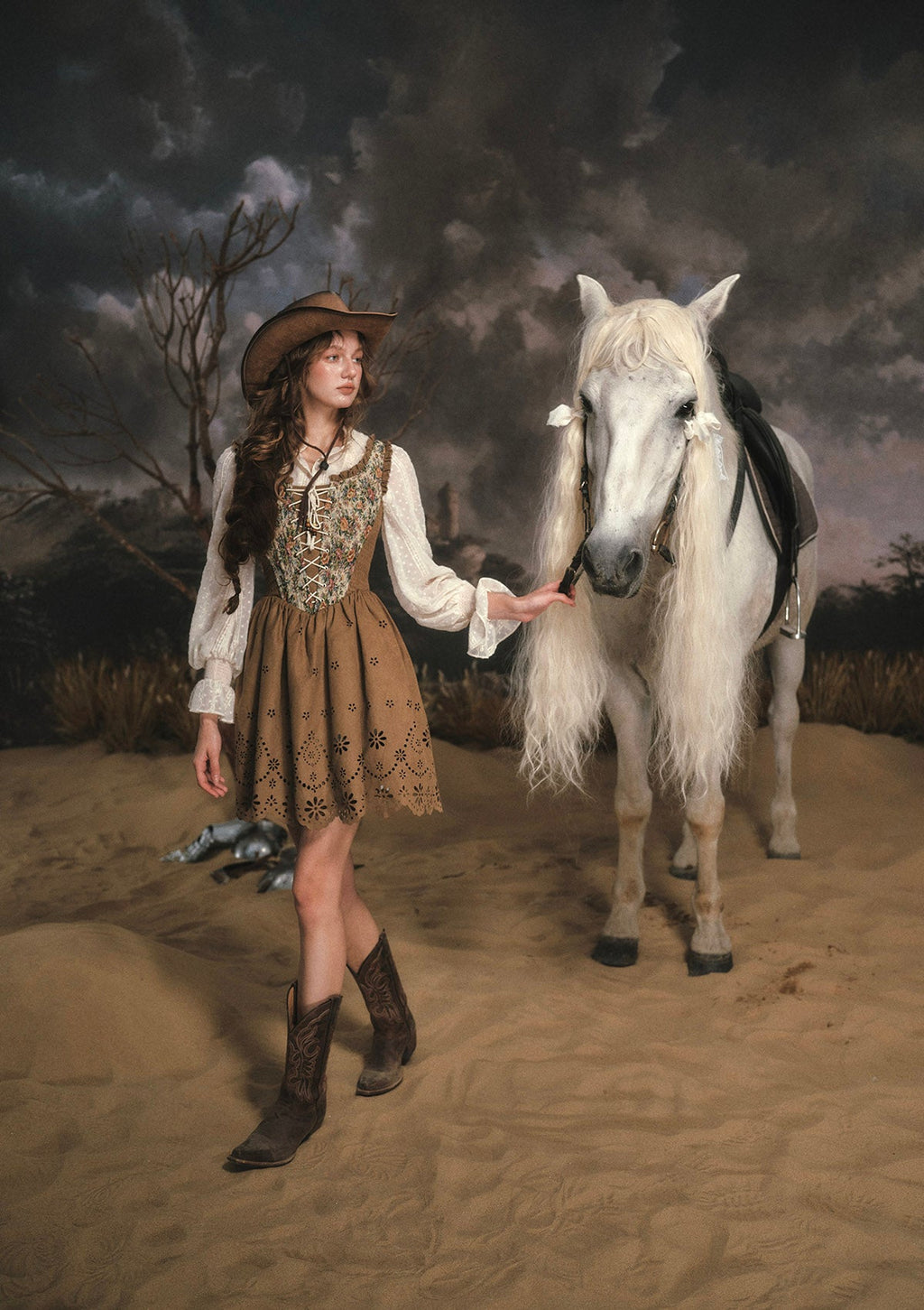 Classical Jialilve Suede Dress