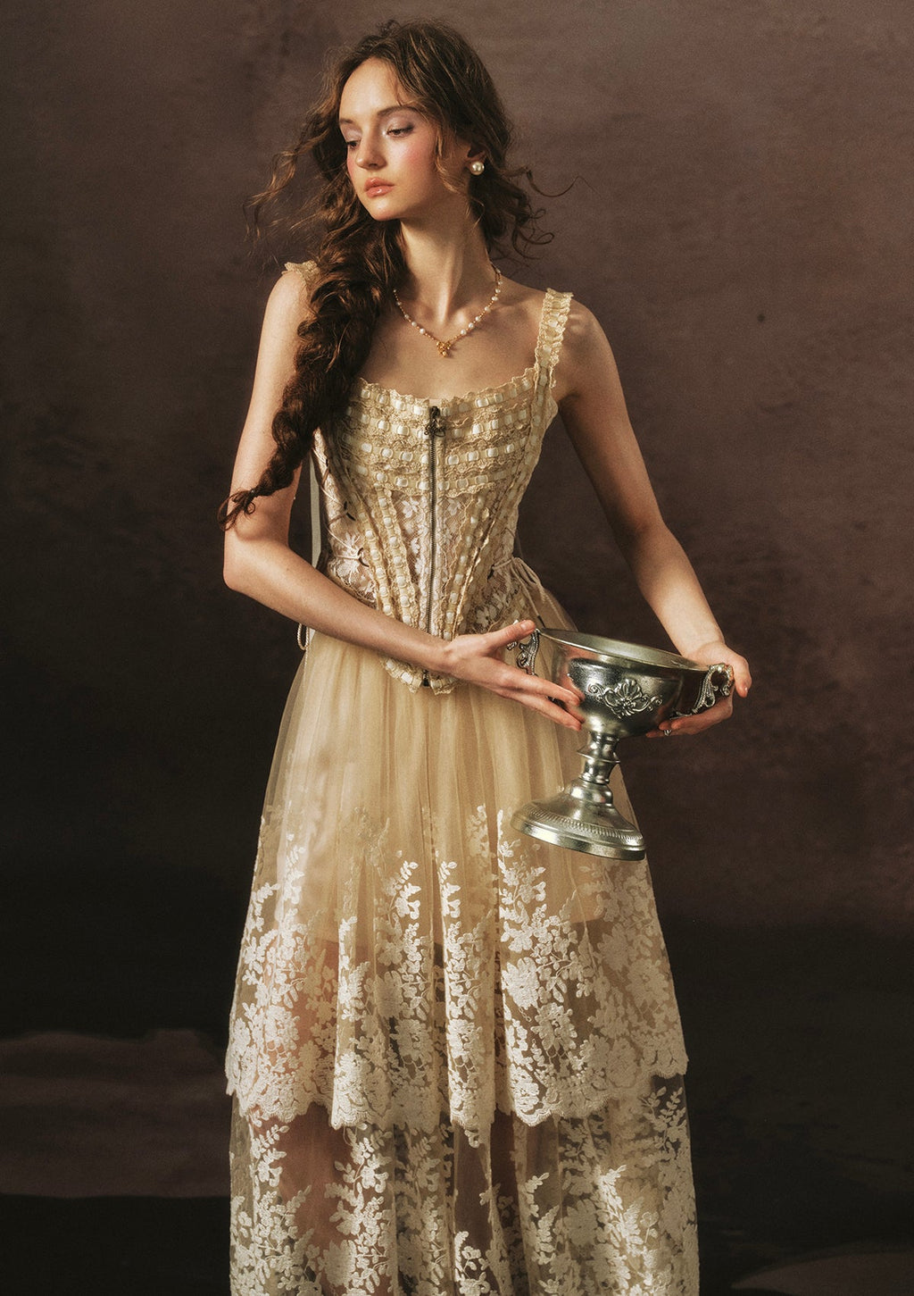 Holy Golden Chalice Corset