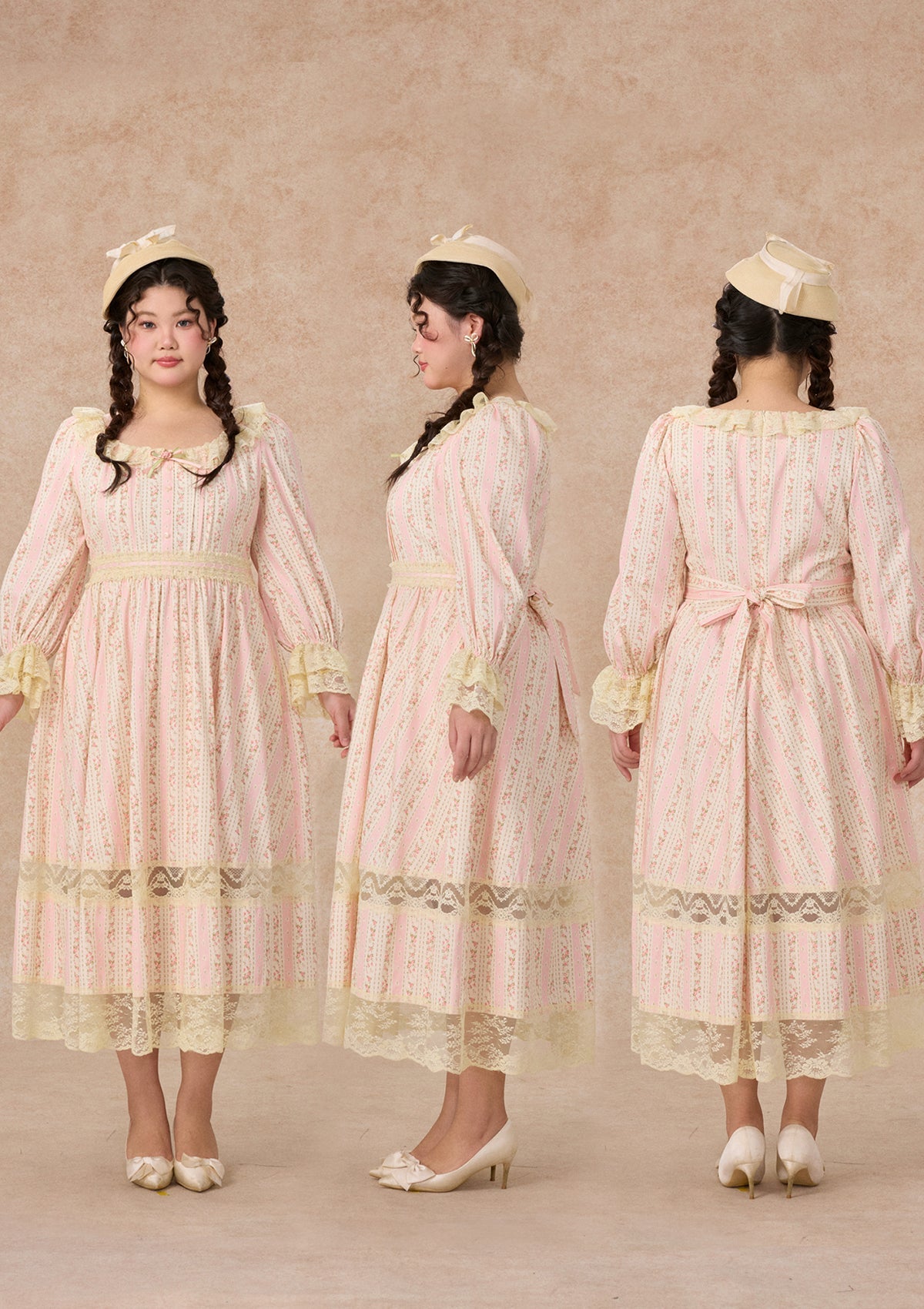 Curve&Plus Honey Flower Notes Dress