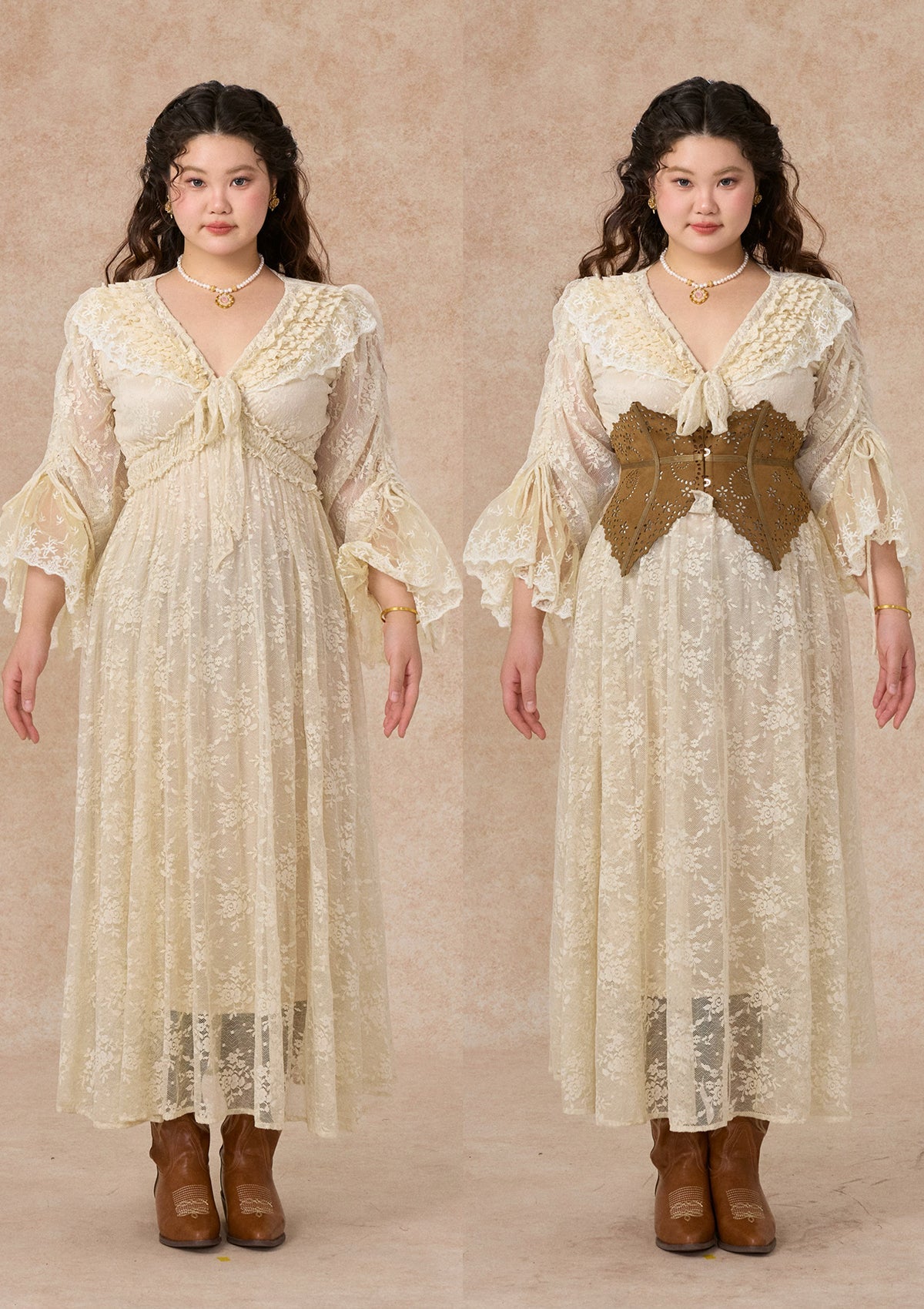 Curve&Plus Suede Corset (underbust)